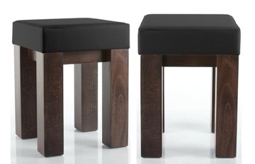 Taboret bejcowany MODERN siedzisko XXL nogi 8cm