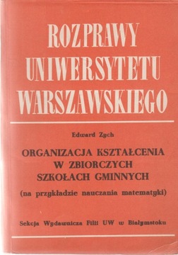 ORGANIZACJA KSZTAŁCENIA W ZBIORCZYCH SZKOŁACH GMIN