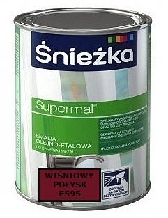 ŚNIEŻKA SUPERMAL EMALIA OLEJNO-FTALOWA WIŚNIOWY 5L