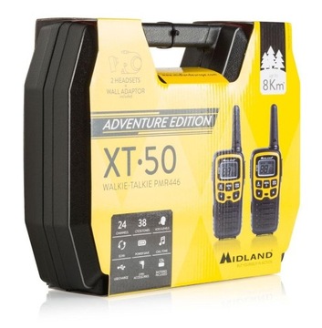 Radiotelefony MIDLAND XT50 Walkie Talkie 8km 2 szt