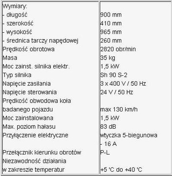 ТЕСТЕР АКСЕЛЕРАТОРНЫХ КОЛЕС ДЛЯ ПРОВЕРКИ ПОДШИПНИКОВ