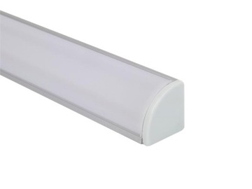 1m Profil rogowy aluminiowy pod taśmy LED + akces