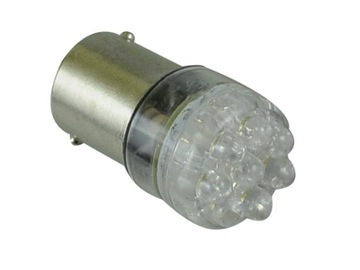 żarówka 8 LED Ba15s P5W R10W pozycja TYŁ BIAŁA 12V