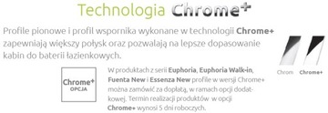 Drzwi prysznicowe Euphoria DWJ 90x200 RADAWAY L