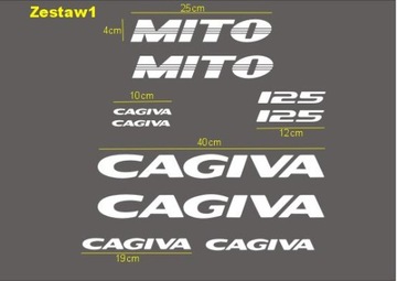 Naklejki Cagiva mito 125 50 mito125 mito50