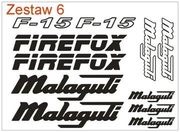 Малагути фантом f10 f12 f15 200 наклеек Firefox