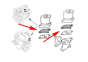 129 Прокладка EGR OPEL EGR Vectra A/B Zafira A