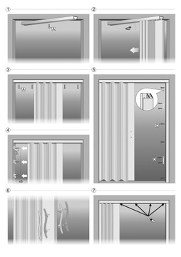 VIVALDI ACCORDION ДВЕРИ-АККОРДЕОН, ДУБ СОНОМА, 71 СМ