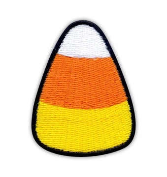 Naszywka Candy Corn - na HALLOWEEN, Cukierek HAFT