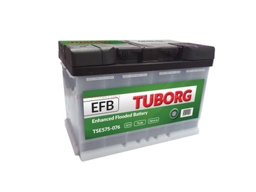 Akumulator TUBORG EFB 75Ah 760A TSE575-076