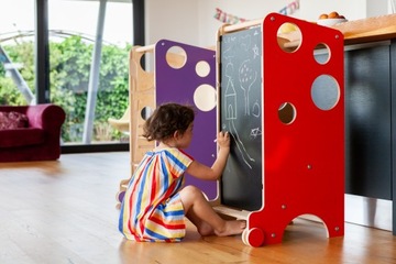 KitchenHelper Learning Tower Zjeżdż. Tablica BIAŁY