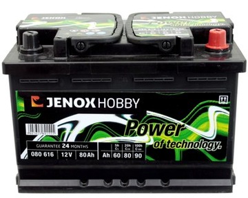 JENOX HOBBY 80 АККУМУЛЯТОРНАЯ БАТАРЕЯ С ГЛУБОКОЙ ЗАРЯДКОЙ