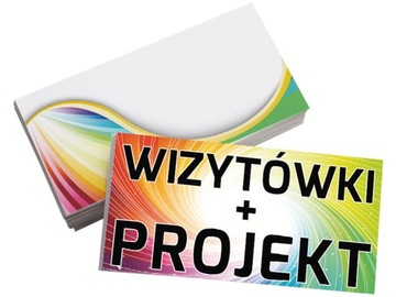 WIZYTÓWKI 1000 szt + PROJEKT JEDNO DWUSTRONNE 350g