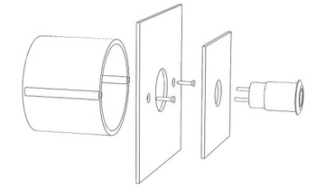 Przycisk dzwonka domofonu INOX LED