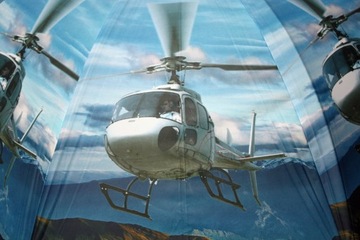 Parasolka dziecięca duża, automatyczna, helikopter