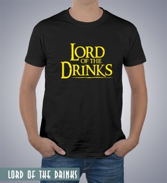 Прикольная футболка Lord of the Drinks в подарок L