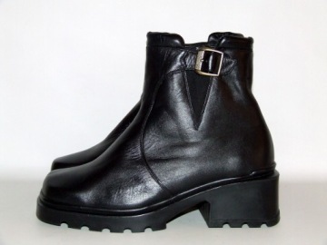 Buty ze skóry GLANY r.37 dł.23,7 cm