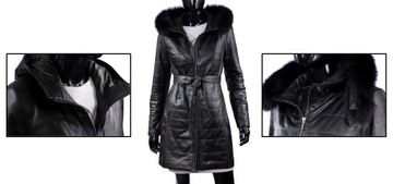 Dámsky kožený kabát Zimný DORJAN ANG450_4 XL