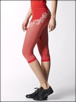 ADIDAS STELLA McCARTNEY INTARSIA-KNIT SCARLET YOGA