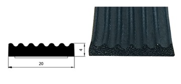 Самоклеящийся уплотнитель для ворот СД-52, 50 метров