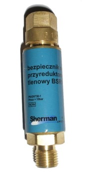 Bezpiecznik przyreduktorowy do tlenu 1/4RH Sherman