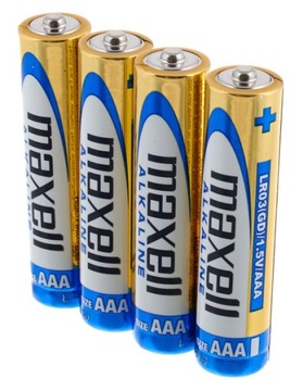 MAXELL LR3 Сильные щелочные батарейки AAA, маленькие палочки x 4 шт.