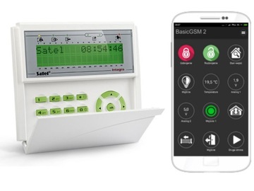 INTEGRA-64 Z GSM SMS GPRS, LCD SP-4001 ALARM SATEL