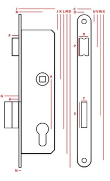 фото ориг. №2, Blocking for doors narrow latch key jania 90/ 22