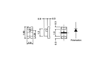 SMD LED 0603 ЗЕЛЕНЫЙ 10 ШТ.