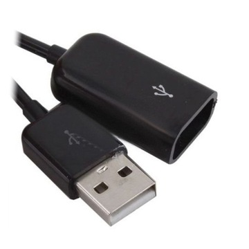 Пружинный спиральный кабель USB - USB M/F 10-100см