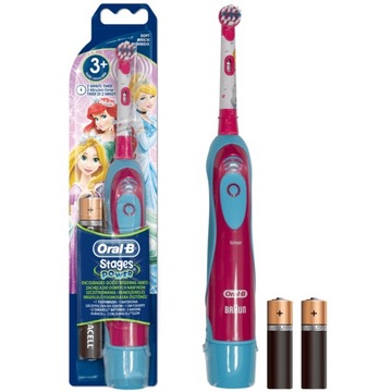 Детская зубная щетка Braun Oral-B Stages Power Princesses DB4 на батарейках