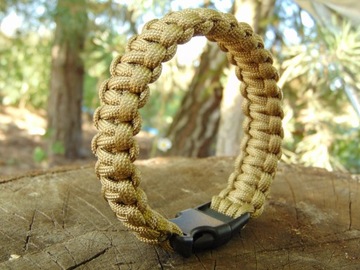 фото ориг. №9, Bracelet rope paracord 23mm coyote mfh size s