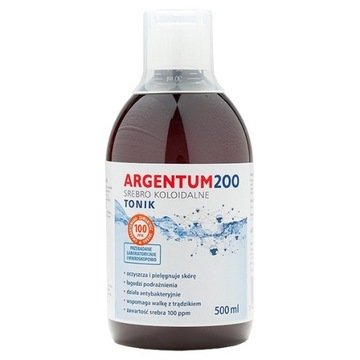 Argentum 200 Srebro Koloidalne 100ppm 500ml tonik