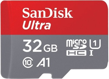 Карта памяти Sandisk ULTRA 32 ГБ, 120 МБ/с + адаптер