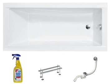 WANNA AKRYLOWA BESCO MODERN 150x70 + SYFON + NOGI