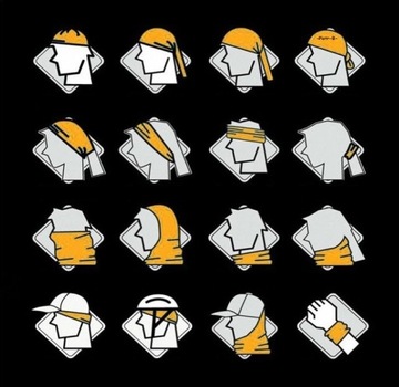 ШАРФ Бандама шарф ТЕРМОЗИМА ЧЕРЕП УЗОРЫ ТЕЛА