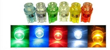 Led W5W T10 W3W niebieska zielona czerwona i inne