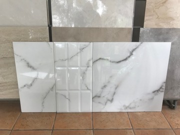 ПЛИТКА CALACATTA CARRARA 60X60 ГЛЯНЕЦ 30X60
