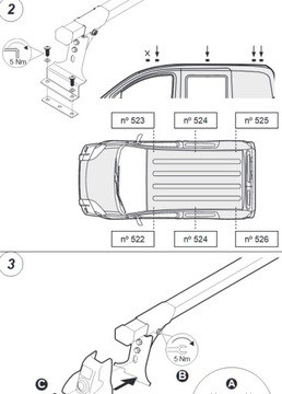 KUFR CRUZ CITROEN NEMO 2008- 3 NOSNÍKU 150KG