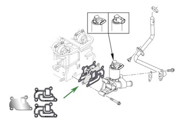 Заглушка EGR OPEL 1.0 1.2 1.4 Astra H Corsa B/C