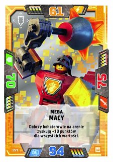 karta nr 157 Mega Macy lego nexo knights 2