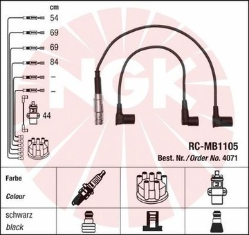 NGK RC-MB1105 4071 КАБЕЛИ