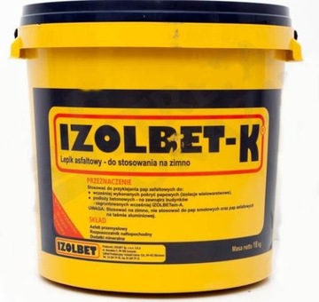 IZOLBET - K LEPIK NA ZIMNO DO PAP ASFALTOWYCH 18KG