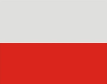 Naklejka Flaga Polski Polska Biało Czerwona