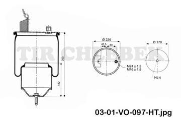 ПОДУШКА 6418K/6607 NP01 КОМПЛЕКТ VOLVO FH ЗАДНЯЯ HT