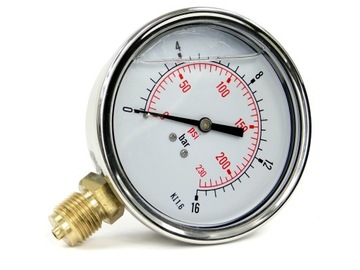 Manometry Glicerynowe 4-6-10-16 bar Fi 100 mm 1/2'