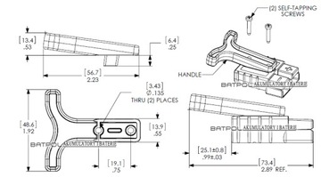 РУЧКА МОНТАЖ РУЧКИ ANDERSON SB50A SB120A