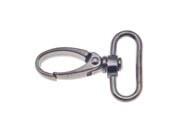 Karabińczyk metalowy czarny 30 32 mm do paska tore