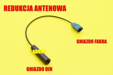 Adapter antenowy Fakra gniazdo DIN gniazdo SKODA