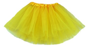 * SPÓDNICZKA TIULOWA SPÓDNICA TUTU 30cm 3-8lat ŻÓŁTA